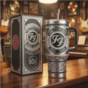Foo Fighters Studio 606 Rock Band Anniversary 40oz Tumbler