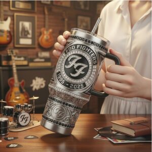 Foo Fighters Studio 606 Rock Band Anniversary 40oz Tumbler