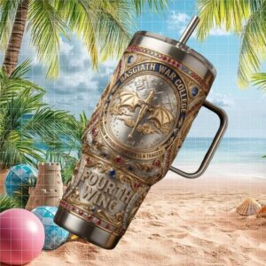 Fourth Wing Basgiath War College Dragon Rider 40oz Tumbler