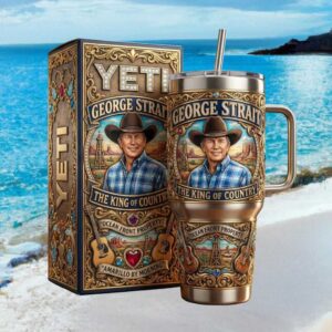 George Strait “The King of Country” Western Legend 3D Tumbler