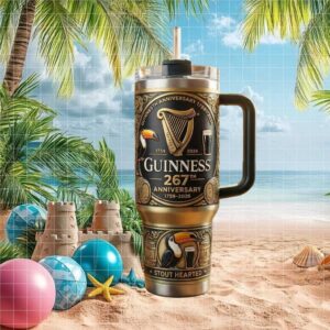 Guinness Stout 267th Anniversary “Stout Hearted” Limited Edition 40oz Tumbler with Box