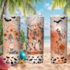3D Puffy Football Pattern White Sports Fan Skinny Tumbler Wrap 3D Puffy Football Pattern White Sports Fan Skinny Tumbler Wrap