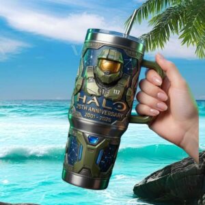 Halo 25th Anniversary Master Chief 117 Special Edition 40oz Tumbler