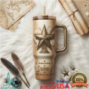 Hamilton The Musical Broadway Legend Vintage Parchment 40oz Tumbler