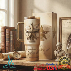 Hamilton The Musical Broadway Legend Vintage Parchment 40oz Tumbler