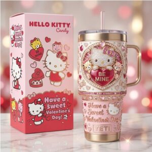 Hello Kitty Sweet Valentine's Day Bling Edition 40oz Quencher Tumbler