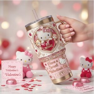 Hello Kitty Sweet Valentine's Day Bling Edition 40oz Quencher Tumbler