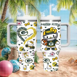 Hello Kitty x Green Bay Packers 40oz Tumbler Gameday Insulated Cup