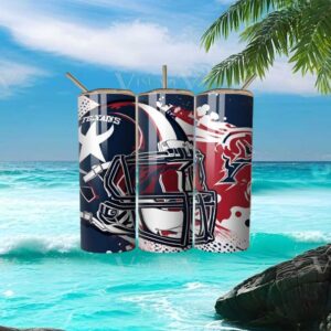 Houston Texans NFL Football Helmet Abstract Splash Sublimation Wrap