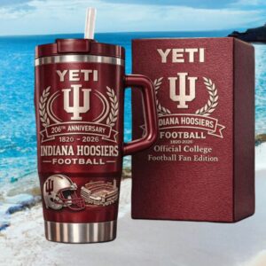 Indiana Hoosiers Football 206th Anniversary Official Fan Tumbler