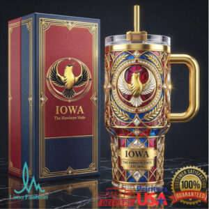 Iowa The Hawkeye State Est 1846 Commemorative 40oz Tumbler