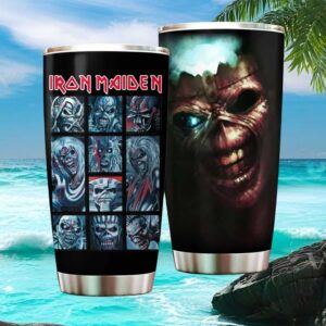 Iron Maiden Eddie Evolution Collage Stainless Steel Insulated Tumbler