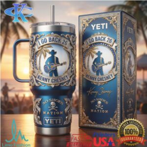 Kenny Chesney “No Shoes Nation” I Go Back 26 Blue Signature Edition Tumbler