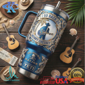 Kenny Chesney “No Shoes Nation” I Go Back 26 Blue Signature Edition Tumbler