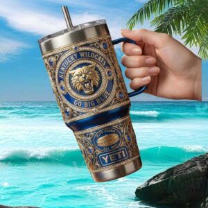 Kentucky Wildcats Go Big Blue 3D Custom Tumbler Rupp Arena Edition
