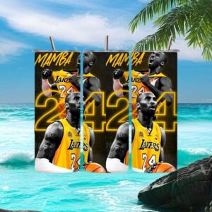 Kobe Bryant Mamba Forever Lakers 24 Tribute Tumbler Design