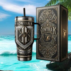 Kontra K Loyalty Over Fame Tumbler Gothic Luxury Embossed Tumbler