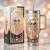 Hanukkah Festival of Lights 3D Menorah Embossed Tumbler Blue & Gold Jewelry Style Hanukkah Festival of Lights 3D Menorah Embossed Tumbler Blue & Gold Jewelry Style