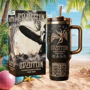 Led Zeppelin Legacy Edition 1968 2026 Icarus Logo 40oz Tumbler