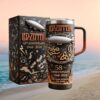 Puerto Rico National Pride 3D Embossed Gold Luxury Tumbler with Handle Puerto Rico National Pride 3D Embossed Gold Luxury Tumbler with Handle