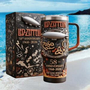 Led Zeppelin The Song Remains The Same 58th Anniversary 3D Effect Tumbler
