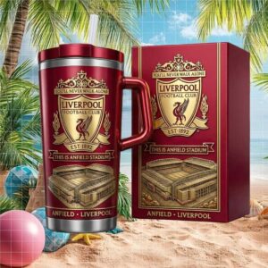 Liverpool FC Anfield Stadium You'll Never Walk Alone 40oz Insulated Tumbler