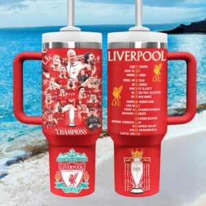 Liverpool FC Premier League Champions Football Club 40oz Tumbler