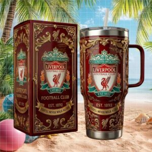 Liverpool FC “You'll Never Walk Alone” Official Crest 40oz Travel Tumbler