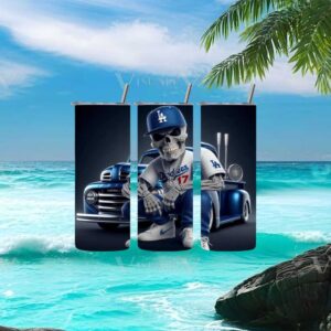 Los Angeles Dodgers Skull & Vintage Truck Tumbler Wrap