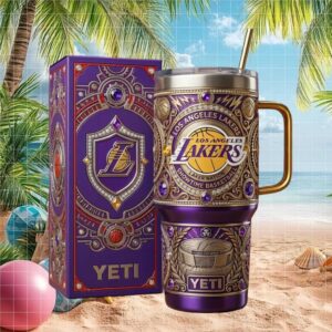 Los Angeles Lakers NBA “Showtime” Championship Edition Purple & Gold Tumbler