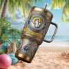 Vintage Volkswagen Beetle and Bus 3D Embossed Luxury Travel Tumbler Vintage Volkswagen Beetle and Bus 3D Embossed Luxury Travel Tumbler