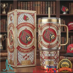 Louisville Cardinals NCAA Fan Edition Luxury Jeweled 40oz Tumbler