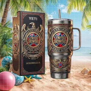 Lynyrd Skynyrd Free Bird Sweet Home Alabama 1973 Tribute 40oz Tumbler Rock Music Fan Gift