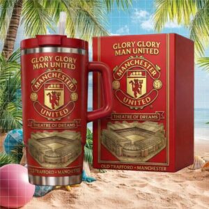 Manchester United “Theatre of Dreams” Old Trafford Stadium Edition 40oz Fan Tumbler