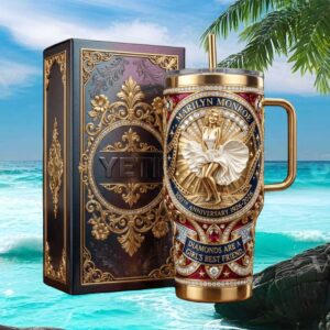 Marilyn Monroe 100th Anniversary Gold “Diamonds Are A Girl's Best Friend” Tumbler