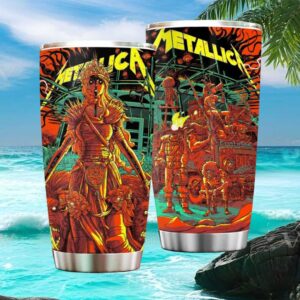 Metallica Apocalyptic Queen Heavy Metal Graphic Art Stainless Steel Tumbler