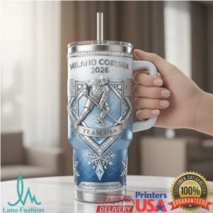 Milano Cortina 2026 Team USA Hockey Winter Sports 40oz Tumbler