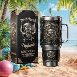 Motörhead England Warpig Rock ‘N’ Roll Custom 40oz Tumbler with Gift Box