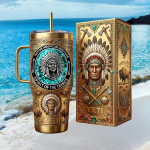 Native American Heritage Spirit of the Tribes Gold Embossed Tribute