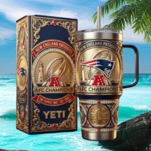 New England Patriots AFC Champions The Patriot Way 40oz Tumbler