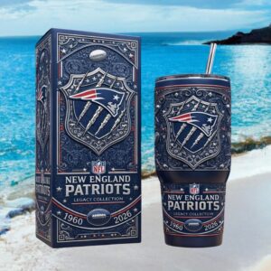 New England Patriots Legacy Collection 1960 2026 40oz Tumbler NFL Fan
