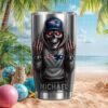 Denver Broncos Skull Middle Finger Custom Name Tumbler Personalized Drinkware Denver Broncos Skull Middle Finger Custom Name Tumbler Personalized Drinkware