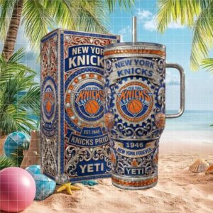 New York Knicks “1946 Forever” Diamond & Crystal Encrusted Luxury Tumbler