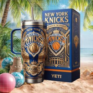 New York Knicks “Legacy at the Garden” 40oz Tumbler Royal Blue & Gold Elite
