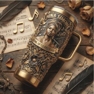 Nina Simone Young Gifted and Black Legacy Tribute 40oz Coffee Tumbler