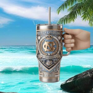 North Carolina Tar Heels Legacy 3D Embossed Luxury Yeti Tumbler