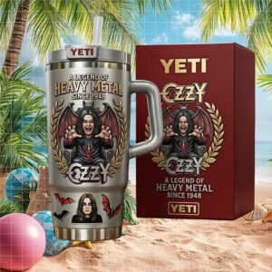 Ozzy Osbourne A Legend Of Heavy Metal Since 1948 3D Embossed Yeti Tumbler