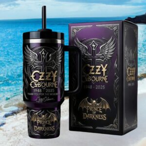 Ozzy Osbourne Prince of Darkness Memorial 1948 2025 Purple Tumbler