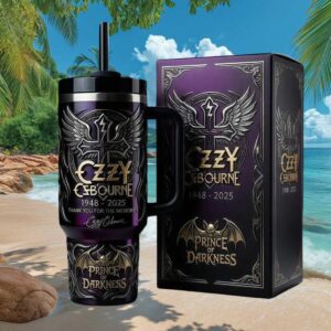 Ozzy Osbourne Prince of Darkness Memorial 1948 2025 Tribute 40oz Tumbler
