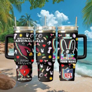 Personalized Arizona Cardinals NFL Super Bowl Custom Name 40oz Tumbler